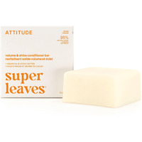 Attitude Volume & Shine Conditioner Bar, Natural Origin, For Thin And Flat Hair, Argan Oil & Cocoa Butter, Clean Ingredients, Vegan, Orange Blossom & Eucalyptus, 3 Oz