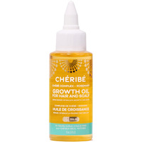 Cheribe Growth Oil For Hair + Scalp, 100% Chebe Complex + Rosemary Nourishes Roots, Soothes Dry Scalp & Boosts Growth, Lightweight Oil For All Textures 2A-4C & Porosities, Sulfate Free, 2.5 Fl Oz