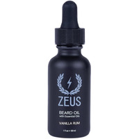 Zeus Natural Beard Oil, Premium Conditioning Beard Oil To Soften Beard & Mustache - Made In Usa (Vanilla Rum) 1 Oz.
