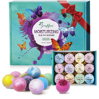 Beautifier Life Dry Skin Moisturizer Bath Bombs Gift Set 12, With Relaxing Scents Made From Essential Oils For Bubble And Spa Bath, Handmade Christmas Gifts For Her/Him, Wife, Girlfriend