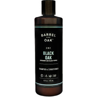 Barrel And Oak - 2-In-1 Shampoo & Conditioner, Men's Shampoo & Conditioner Set, Hair Care For Men, Cleanses Hair & Scalp, Natural Moisturizer, Essential Oil-Based Scent, Vegan (Black Oak, 16 Oz)