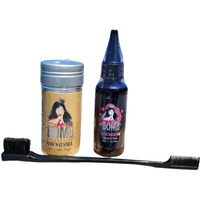 She Is Bomb Collection Hair Care Set, Styling Wax Stick 2.7 Oz, Growth Oil And Edge Brush