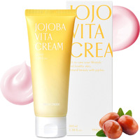 Pinkwonder Jojoba Vita Cream 3.38Oz (100Ml), Jojoba Oil And Vitamin B12 Face Cream, Soothing For Sensitive Skin, Hypoallergenic, Korean Skincare