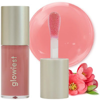 Glowiest Dream Glow Tinted Lip Oil ; 3-In-1 Formula: Lip Gloss With A High Shine Finish, Non-Sticky Long Lasting | Korean Plumped Tinted Lip Oil - 0.19 Fl. Oz. 5.7 Ml (002 Nude Mauve, Original)