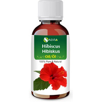 Hibiscus Oil (Hibiscus Sabdariffa L) Therapeutic Essential Oil By Salvia Amber Bottle 100% Natural Uncut Undiluted Pure Cold Pressed Aromatherapy Premium Oil 15Ml