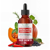 Saw Palmetto & Cayenne Hair Serum, Hair Growth Oil. Made In Usa