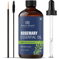 Botanic Hearth Rosemary Essential Oil | 100% Pure & Natural, Premium Grade | 2 Fl Oz (60 Ml) | For Hair, Scalp, Skin, Brows & Lashes | With Dropper & Applicators | Unrefined & Therapeutic Grade
