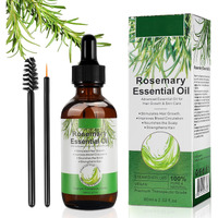 Pure Rosemary Essential Oils, Hair Growth Scalp Oil For Dry Damaged Hair(2.02 Fl Oz)