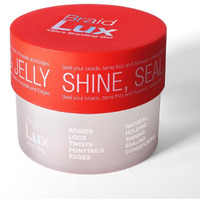 Braid Lux Braiding Gel Braids, Locs, Twists With Castor Oil, Keratin, Biotin, And Olive Oil - High Shine, Sealing Non-Flaking, Non-Greasy Scented Frizz Tamer For All Hair Types, 32 Ounce, Original