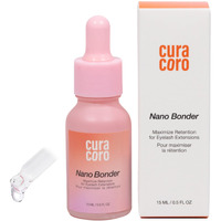 Curacoro Nano Lash Bonder For Eyelash Extensions, Super Bonder For Lash Extension Glue Accelerator, Water & Oil Proof Lash Sealant, Secures Glue Fumes, Longer Retention & Low Irritation (15Ml)