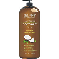 Fractionated Coconut Oil 16 Fl. Oz - 100% Natural & Pure Mct Coconut Oil For Hair, Skin,And Aromatherapy Carrier Oil, Massage Oil,Best Skin Moisturizer