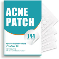 Pimple Patches For Face, Hydrocolloid Acne Patches With Tea Tree Oil For Spot Treatment, Zit Patch, Blemish Cover, Two Sizes, Vegan, Cruelty Free (144 Count (Pack Of 1))