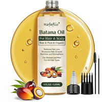 Batana Oil For Hair Growth, Dr Sebi Organic Raw Batana Oil, Enhances Hair Thickness, Prevents Hair Loss For Men And Women 120Ml.