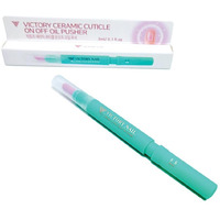 Victory Nail 1Pcs Ceramic Cuticle On/Off Oil Pusher Cuticle Pusher (Mint)