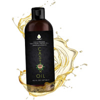 Pursonic Castor Oil (16Oz) Cold-Pressed, 100% Pure, Hexane-Free Castor Oil-Moisturizing & Healing, For Dry Skin, Hair Growth - For Skin, Hair Care, Eyelashes