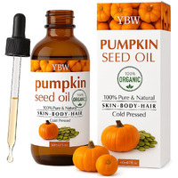 Organic Pumpkin Seed Oil For Hair Growth - 100% Natural, Cold Pressed, Pure, Non-Gmo Extract - Supports Hair, Skin & Scalp Health For Men & Women - 2 Oz
