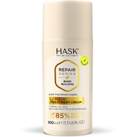 Hask Bond Building Leave-In Treatment Cream With Triplebond Complex & Argan Oil, Repairs Damage, Prevents Breakage, Adds Moisture, Sulfate-Free, Cruelty-Free, Colour-Safe - 3.3 Oz