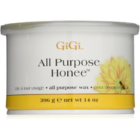 Gigi All Purpose Honee Wax - Gentle And Effective Hair Removal For All Skin Types, Enriched With Beeswax For Smooth And Silky Results - Perfect For Body Waxing (14 Oz)