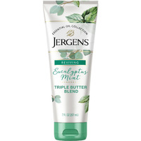 Jergens Eucalyptus Mint Body Butter, Infused With Essential Oils, Helps To Relieve Stress, For All Skin Types, Great Size For Travel, 7 Oz