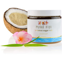 Pure Fiji Coconut Sugar Body Scrub - Body Exfoliator Scrub Natural Origin For Smooths And Softens Skin - Organic Exfoliating Sugar Scrub For Body, Coconut, 15.5 Oz