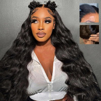 Tahikie 7X6 Body Wave Glueless Wigs Human Hair Pre Plucked Pre Cut 250% Density Drawstring Wig Human Hair 7X6 Hd Lace Front Wigs Human Hair For Black Women Pre Everything Ready To Go Wig 28Inch