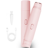 New Electric Bikini Trimmers For Women, Travel Razors, Glowhave Double Headed Shaver, Body Hair Trimmer, Rechargeable Painless Professional Shaver, Suitable For Underarms, Legs, Arms,Face (Pink)
