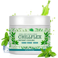 Runbuxd Chillflex Menthol Soothing Cream, Instant Cooling Soothing Gel, Joint Activities Throughout The Body, Relief Message Cream For Muscle, Back, Neck, Lumbar, Hands, Kneel, Head(1Pcs)