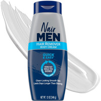 Nair Men Body Cream Hair Remover, Body Hair Removal Cream, 12 Oz