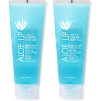 Aloe Up Ice Sunburn Relief Jelly - Pure Aloe Vera Gel Sunburn Relief For Adults & Kids, Aloe Vera Gel Face & Body, Natural Cruelty-Free Aloe Gel, Aloe Vera Gel Skin Lotion - 4 Oz (2Pack)