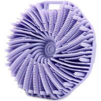 Haysna Silicone Body Scrubber, Women Body Scrubber, Gentle Exfoliating, Suitable For All Skin Types, Handheld Shower Brush, Rich Lathering, Easy To Clean (Purple)