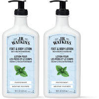 J.R. Watkins Daily Moisturizing Body Lotion, Peppermint, 18 Fl Oz, 2 Pack