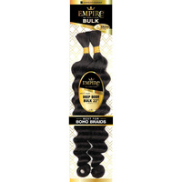 Sensationnel Empire Bulk Braiding - Deep Body Human Hair Braids For Knotless Boho Box Or Curly Loose Wave Styles - 1 Pack (22 Inch, S27/613)