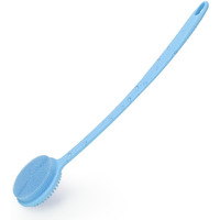 Vwmyq Silicone Back Scrubber For Shower, 17In Lengthen Long Handle Body Brush, Double Sided Shower Brush For Shower Exfoliating And Massage Can Produce Rich Foam, Long Handle Back Scrubber For Men