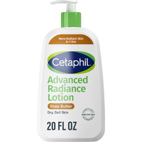 Cetaphil Body Lotion, Advanced Radiance Lotion With Shea Butter For Dry, Sensitive Skin, 20 Oz, Fragrance Free, Hypoallergenic, Non-Comedogenic, Packaging May Vary