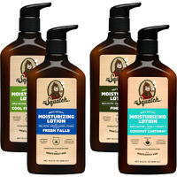 Dr. Squatch Natural Hand And Body Lotion For Men - Made With Shea Butter, Coconut Oil, Vitamin E For 24-Hr Moisturization - Pine Tar, Fresh Falls, Coconut Castaway & Cool Fresh Aloe (10 Fl Oz, 4-Pack)