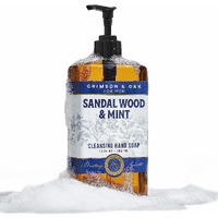 Body Prescriptions Crimson & Oak Men's Deep Cleansing Hand Soap With Pump Dispenser, 17 Fl Oz (Pack Of 1), Sandalwood And Mint