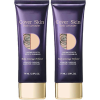 2Pcs All Over Complexion Perfector, Body Makeup Coverage,Waterproof Complexion Perfector, Tattoo Cover Up Makeup Waterproof, Long-Lasting Transfer-Resistant Cream, Cream Body Makeups