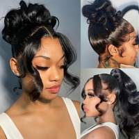 360 Lace Front Wig Human Hair Body Wave 220 Density Hd Pre Plucked Full Lace Wig For Women Natural Hairline With Baby Hair (220 Density, 18 Inch)