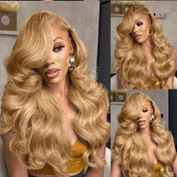 Ktooyke Honey Blonde Wig Human Hair 26 Inch 13X6 Body Wave Hd Lace Front Wigs Human Hair Pre Plucked 200% Density 27# Lace Frontal Wigs For Women