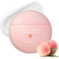 Skinfood Peach Cotton Zinc Pca Tone Up Cream, Korean Tinted Moisturizer For Face And Body, Dewy And Matte Skin Tint, Skin Care Makeup For Color Correcting, Sheer Cover, Blurring (1.69 Fl. Oz.)