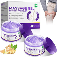 2Pcs Joint Purple Gel,Massage Gel Joint Pain,Soothing Massage Gel,Turmeric Extract For Back, Knees, Lumbar, Neck, Hands, And Feet,Joint Activities Throughout The Body