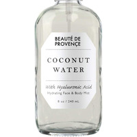 Beaute De Provence | Face & Body Mist Spray - Hydrating Coconut Water With Moisturizing Hyaluronic Acid | Instant Cooling, Conditoning, Hydrating | 8 Fl Oz