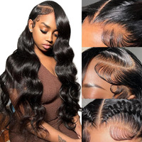 Ulrica 30 Inch Body Wave Lace Front Wigs Human Hair Pre Plucked 13X4 Hd Lace Front Wigs Human Hair 250% Density Body Wave Wig For Black Women Natural Hairline