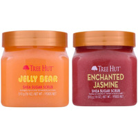 Tree Hut Jelly Bear Shea Sugar Scrub, 18Oz And Tree Hut Enchanted Jasmine Shea Sugar Body Scrub - 18Oz