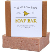The Yellow Bird Natural Neem Soap Bar For Face & Body. Handmade, Gentle, Deep Cleasning, Organic Ingredients For Sensitive Skin