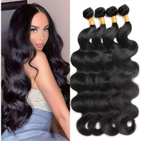 12A Human Hair Bundles 20 18 16 14 Inch Body Wave Bundle Human Hair 400G Brazilian 4 Bundles Sew In Hair 100% Unprocessed Hair Weave Deals Brazilian Quick Weave Natural Black Wavy Hair Extensions