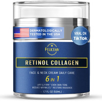 Felicemy 6-In-1 Face Cream For Men, Mens Face Moisturizer, Anti-Aging Face Cream For Men With Retinol Collagen & Hyaluronic Acid, Eye Bags & Dark Spot Remover, After Shave Lotion 1.7 Fl Oz