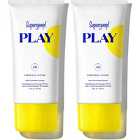 Supergoop! Play Everyday Spf 30 Lotion - 5.5 Oz, Pack Of 2 - Broad Spectrum Body & Face Sunscreen - Water & Sweat Resistant - Great For Active Days