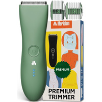 Meridian The Trimmer Premium - Body Hair Trimmer & Electric Shaver For Men And Women For Pubic Hair, Chest, Legs & Bikini Line, Waterproof & Rechargeable, Sage