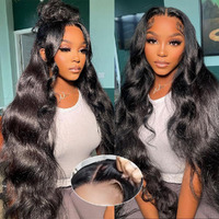 Eddfine 250% Density Glueless Wigs Human Hair Pre Plucked Pre Cut 5X5 Hd Lace Closure Wigs Human Hair Body Wave Lace Front Wigs For Women Glueless Wigs No Glue 36 Inch